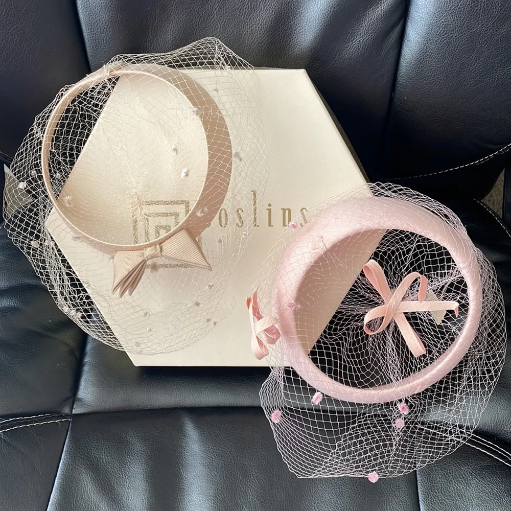 2 Vintage Union Made Fascinator style hats from the 40s/50s - Picture 1 of 10